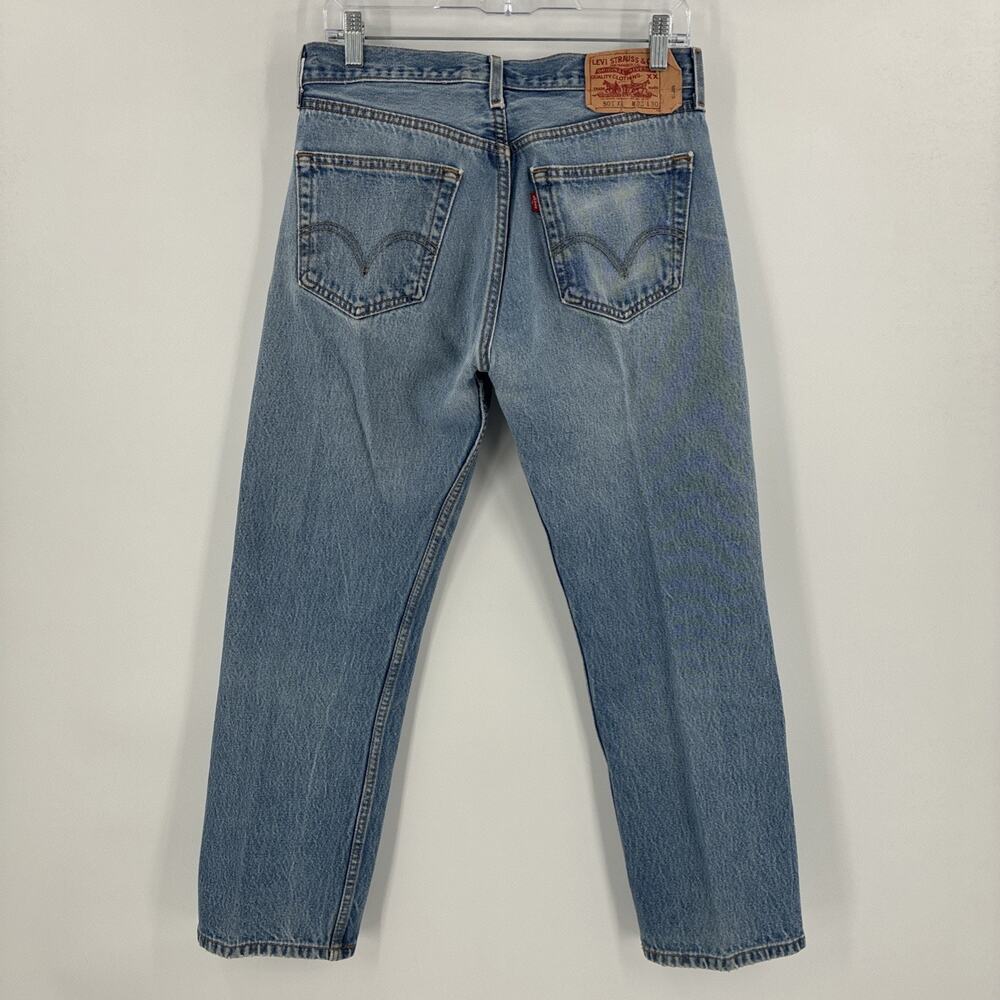 Vintage Levis 501 XX Men 33x30 Blue Stone Wash Faded Distressed Y2K (Fits 30x27)
